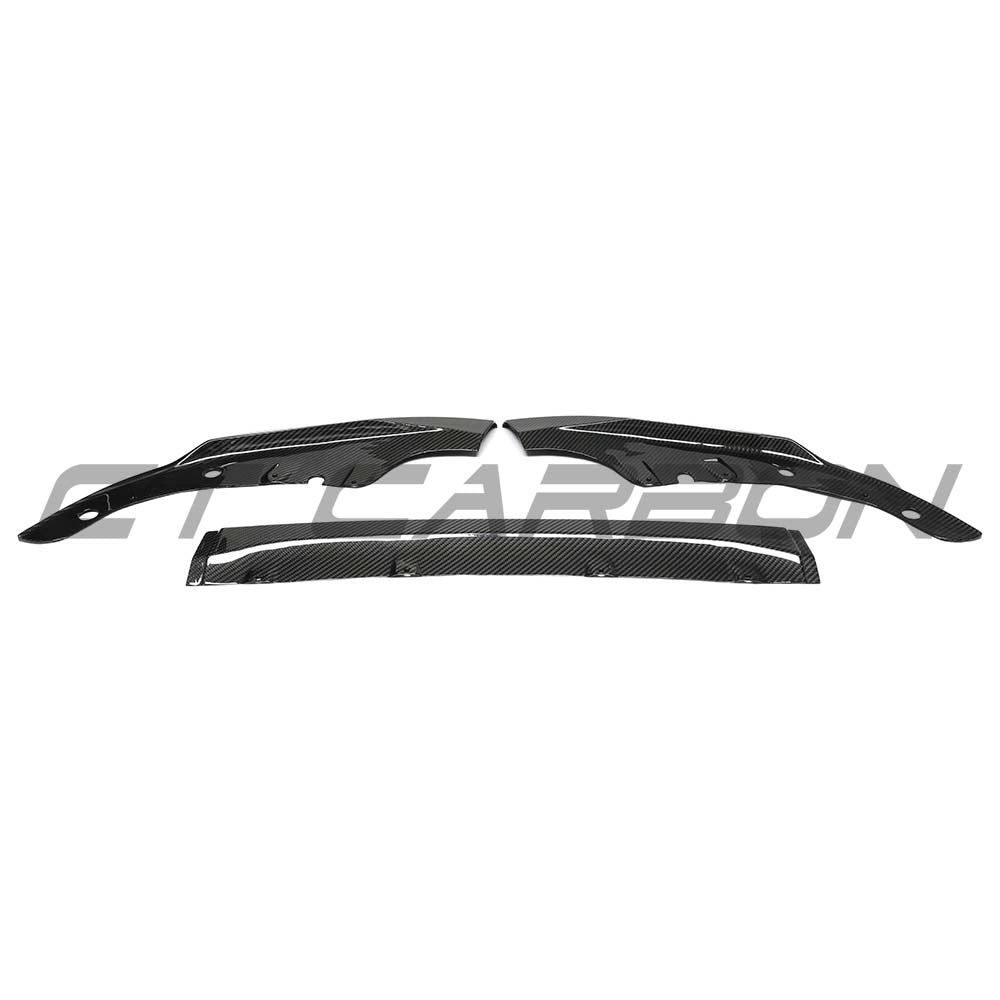 CT CARBON BMW G20 3 SERIES PRE-LCI 2019-2022 DRY CARBON FIBRE SPLITTER - V4 | HOMOLOGATION IN PROCESS
