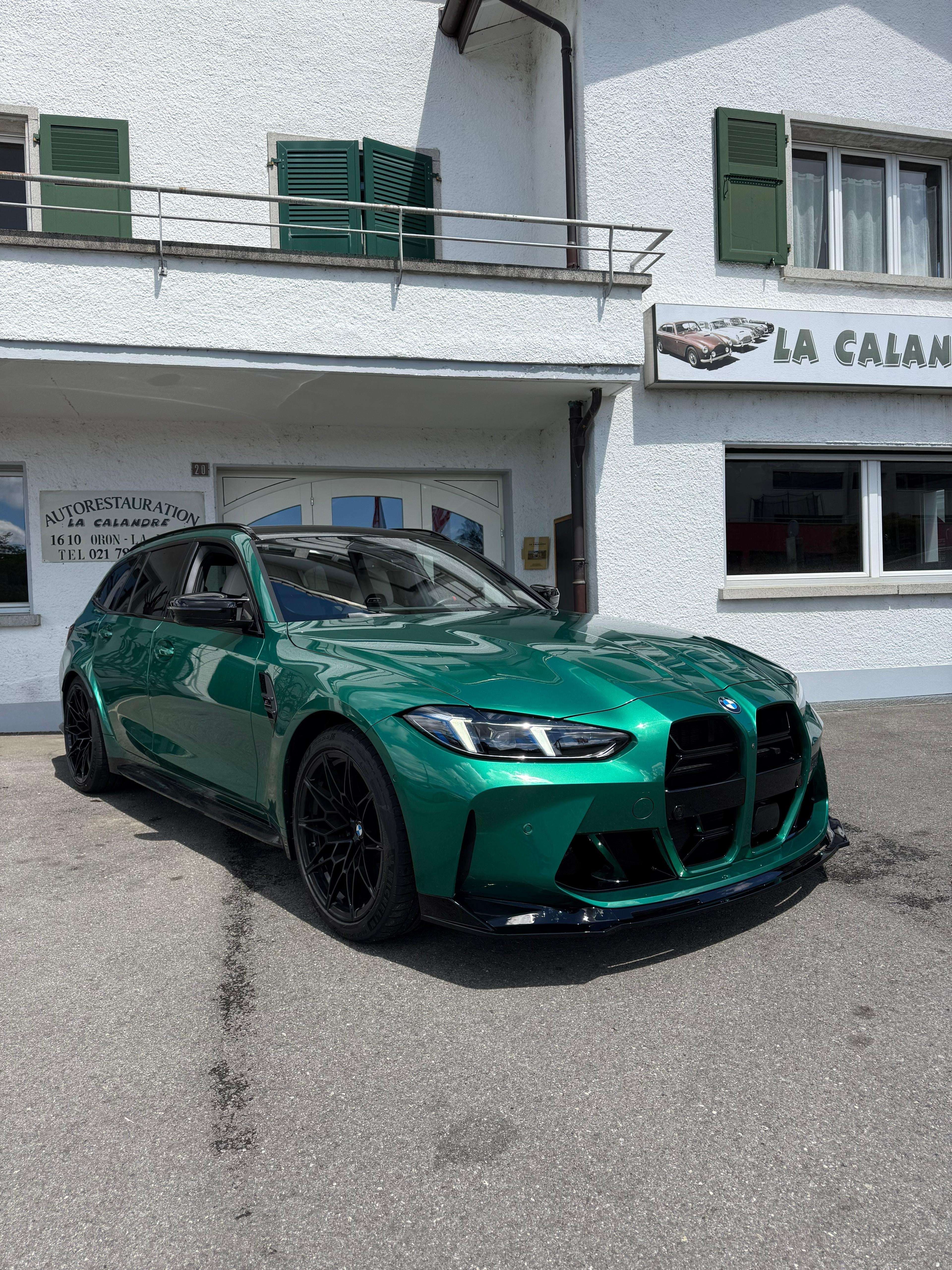 EMP BLACK PLASTIC FRONT LIP BMW M3/M4 G8X - VS STYLE | SWISS HOMOLOGATED