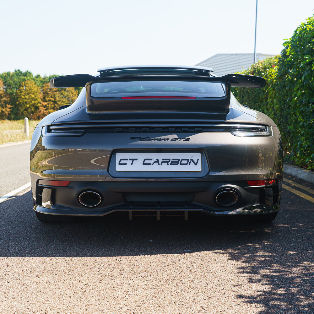 CT CARBON PORSCHE 911 992.1 GTS & CARRERA 2019-2024 CARBON FIBRE DIFFUSER - CT DESIGN | SWISS HOMOLOGATED