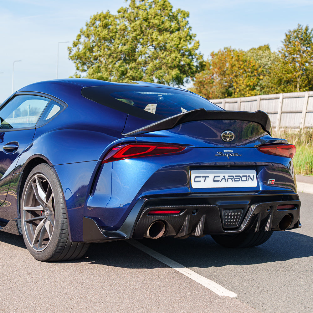 CT CARBON TOYOTA SUPRA 2019+ A90 CARBON FIBRE DIFFUSER ADD ON | SWISS HOMOLOGATED
