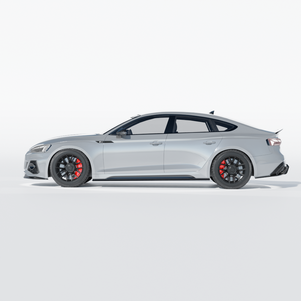 CT CARBON AUDI RS5 B9.5 SPORTBACK 2020-2024 CARBON FIBRE SIDE SKIRTS - CT DESIGN | SWISS HOMOLOGATED