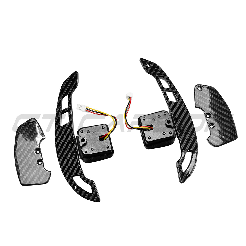 CT CARBON AUDI A6/A7/A8/RS6/RS7 MAGNETIC 2019+ CARBON FIBRE SHIFTER PADDLES | NO HOMOLOGATION REQUIRED