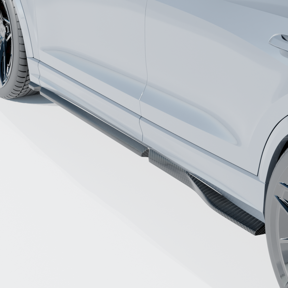 CT CARBON AUDI RSQ8 2020+ CARBON FIBRE SIDE SKIRTS - CT DESIGN | SWISS HOMOLOGATED