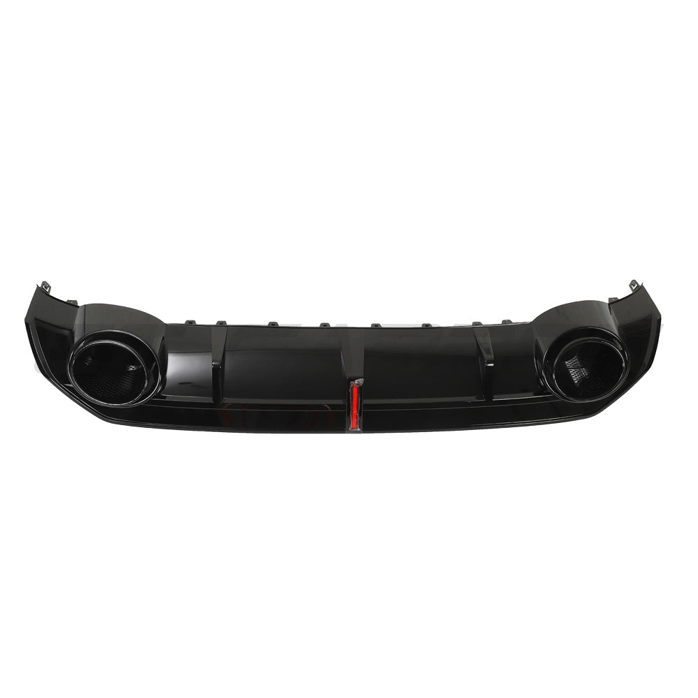 CT CARBON AUDI S3/A3 8Y S-LINE GLOSS BLACK DIFFUSER WITH TIPS & LED LIGHT | SWISS HOMOLOGATED