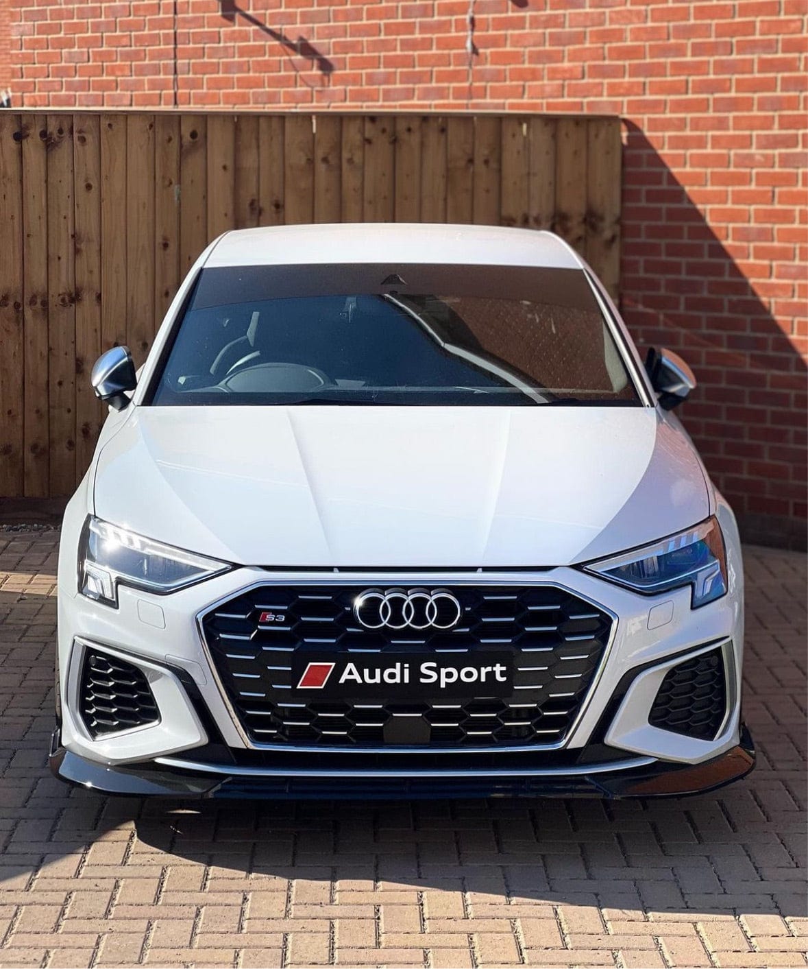 CT CARBON AUDI S3/A3 8Y S-LINE 2020-2025 GLOSS BLACK SPLITTER | HOMOLOGATION IN PROCESS