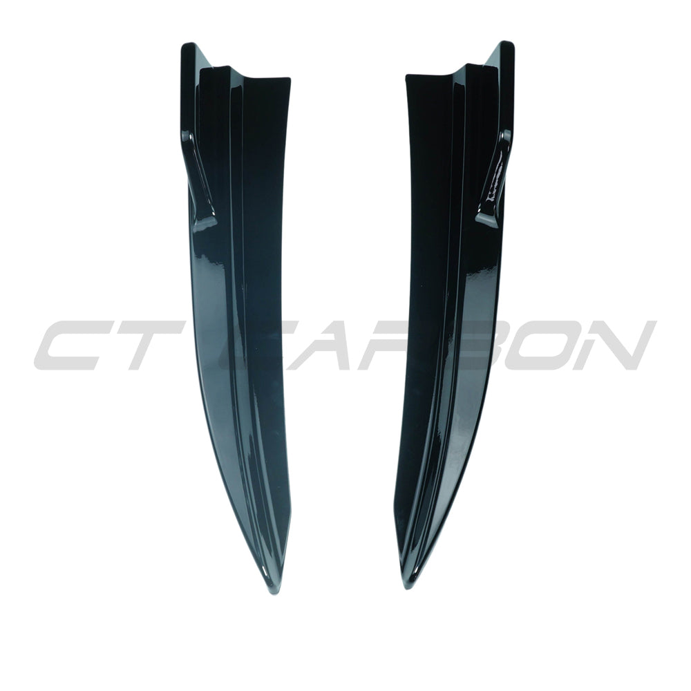 CT CARBON BMW 3 SERIES G20 2018+ GLOSS BLACK REAR BUMPER CORNERS | SWISS HOMOLOGATED