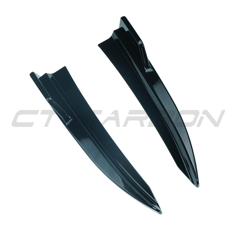 CT CARBON BMW 3 SERIES G20 2018+ GLOSS BLACK REAR BUMPER CORNERS | SWISS HOMOLOGATED