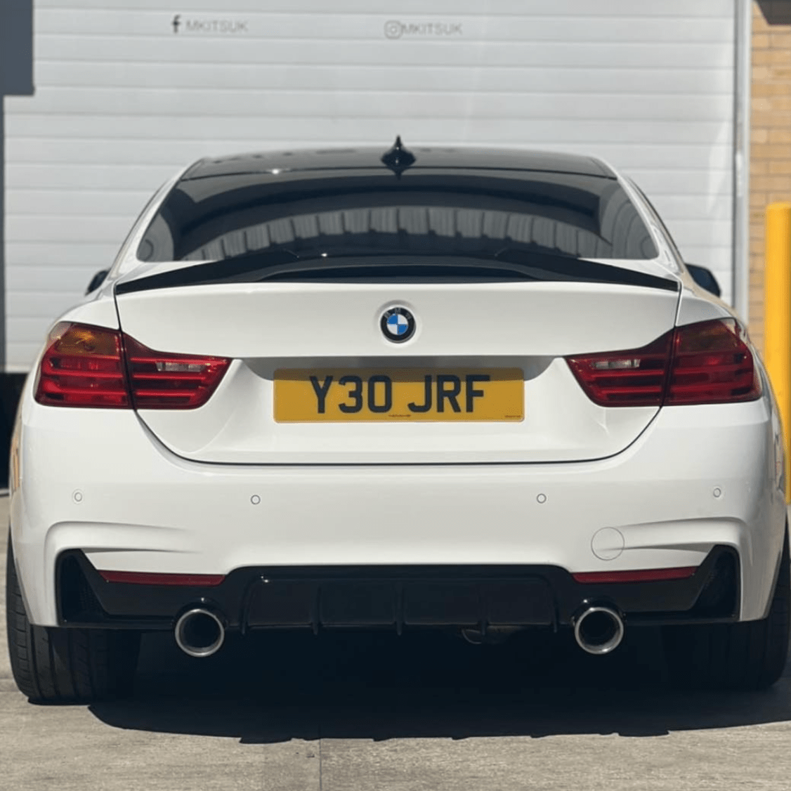 CT CARBON BMW 4 SERIES F32 GLOSS BLACK SPOILER - V4 | SWISS HOMOLOGATED