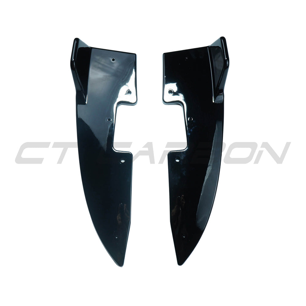 CT CARBON BMW 4 SERIES G22/G23 2020+ GLOSS BLACK REAR BUMPER CORNERS | SWISS HOMOLOGATED