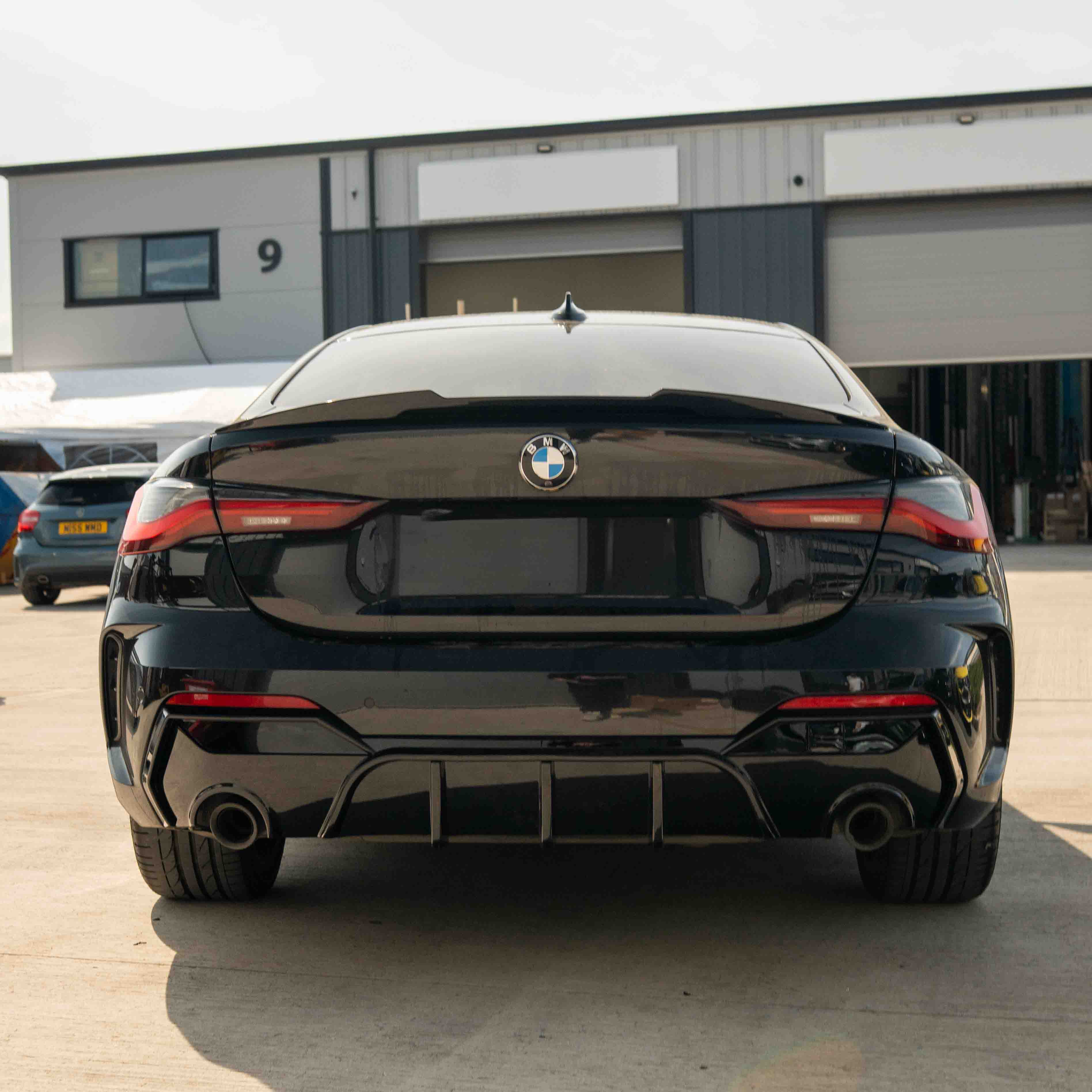 CT CARBON BMW G22/G23 4 SERIES 2020-2024 PRE LCI GLOSS BLACK ROUND TIP DIFFUSER | SWISS HOMOLOGATED