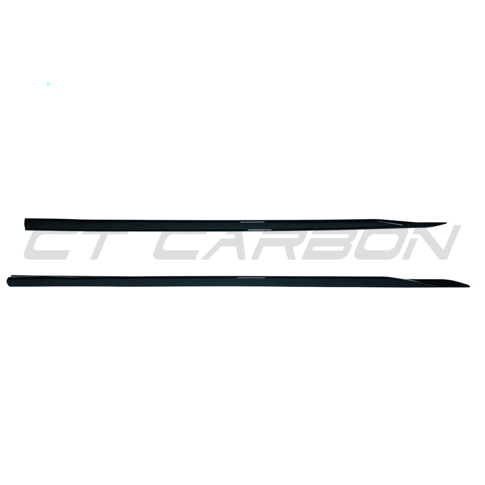 CT CARBON BMW 5 SERIES G60 2023+ GLOSS BLACK SIDE SKIRTS | SWISS HOMOLOGATED