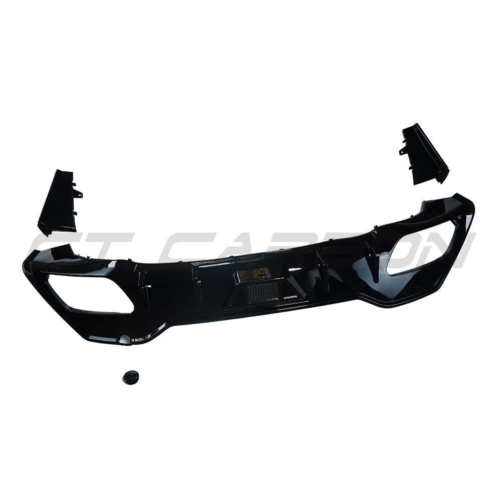 CT CARBON BMW G16 8 SERIES 2018-2022 PRE-LCI GLOSS BLACK DIFFUSER | SWISS HOMOLOGATED