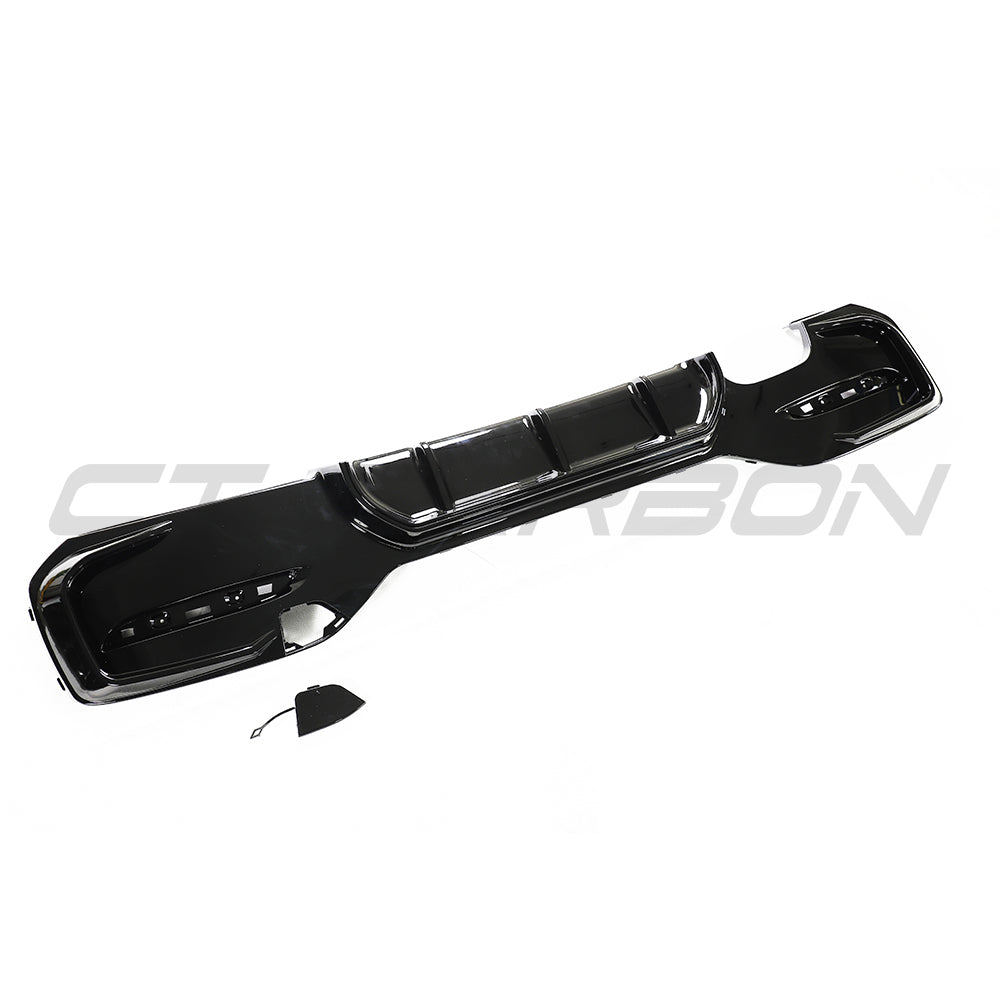 CT CARBON BMW F20/F21 1 SERIES GLOSS BLACK LCI DIFFUSER - TWIN LEFT | SWISS HOMOLOGATED