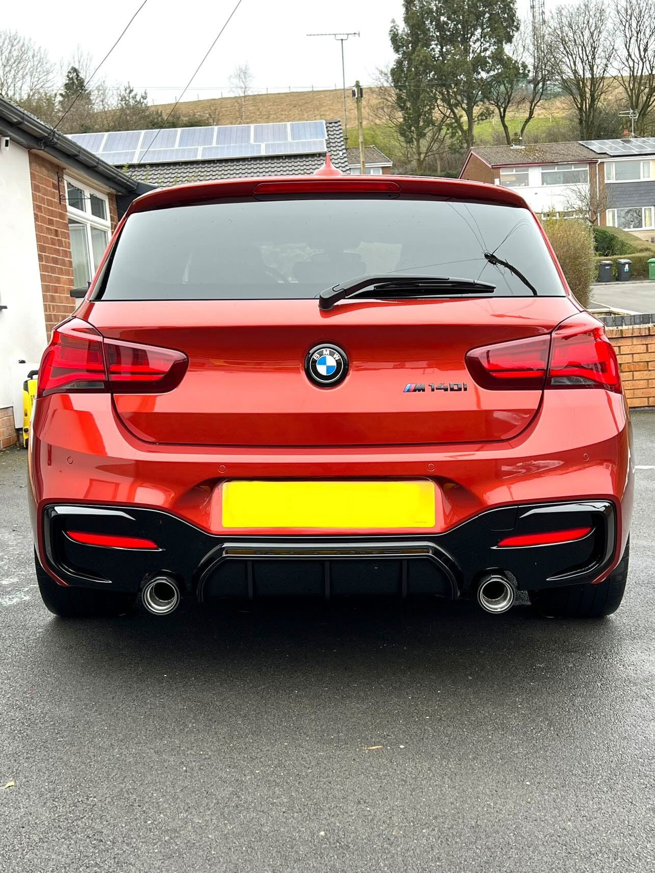 CT CARBON BMW F20/F21 1 SERIES LCI GLOSS BLACK DIFFUSER | SWISS HOMOLOGATED