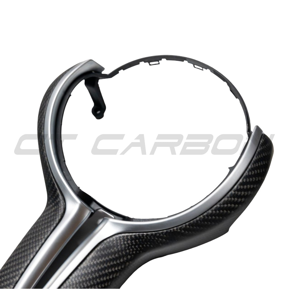 CT CARBON BMW FXX M CAR MATTE CARBON FIBRE STEERING WHEEL TRIM | NO HOMOLOGATION REQUIRED