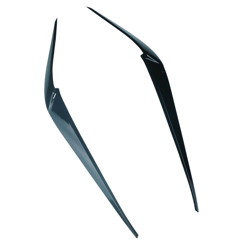 CT CARBON BMW G01//G02/F97/F98 X3/X4/X3M/X4M GLOSS BLACK HEADLIGHT EYEBROWS | SWISS HOMOLOGATED