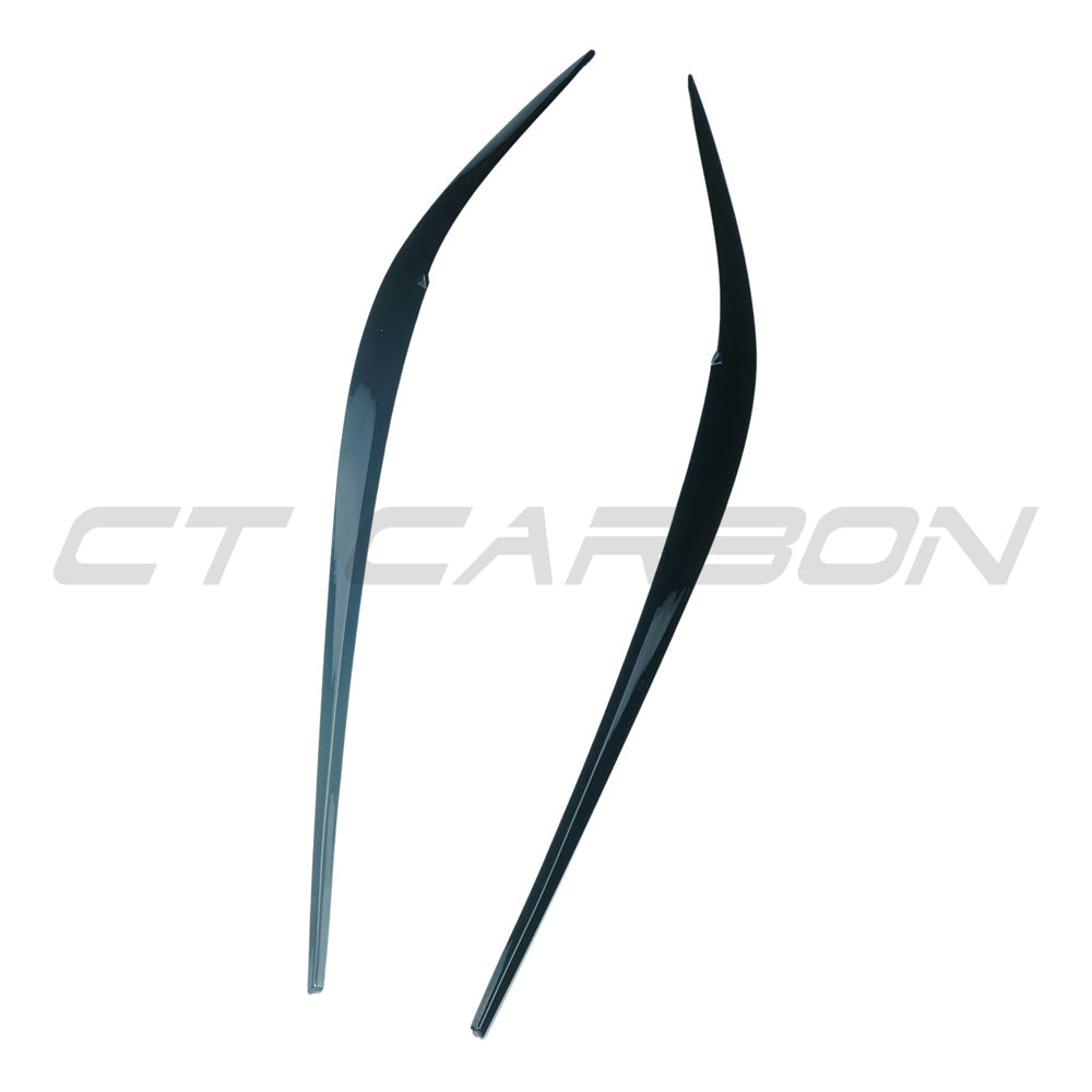 CT CARBON BMW G20 3 SERIES GLOSS BLACK HEADLIGHT EYEBROWS/EYELIDS (2018-2022) | SWISS HOMOLOGATED