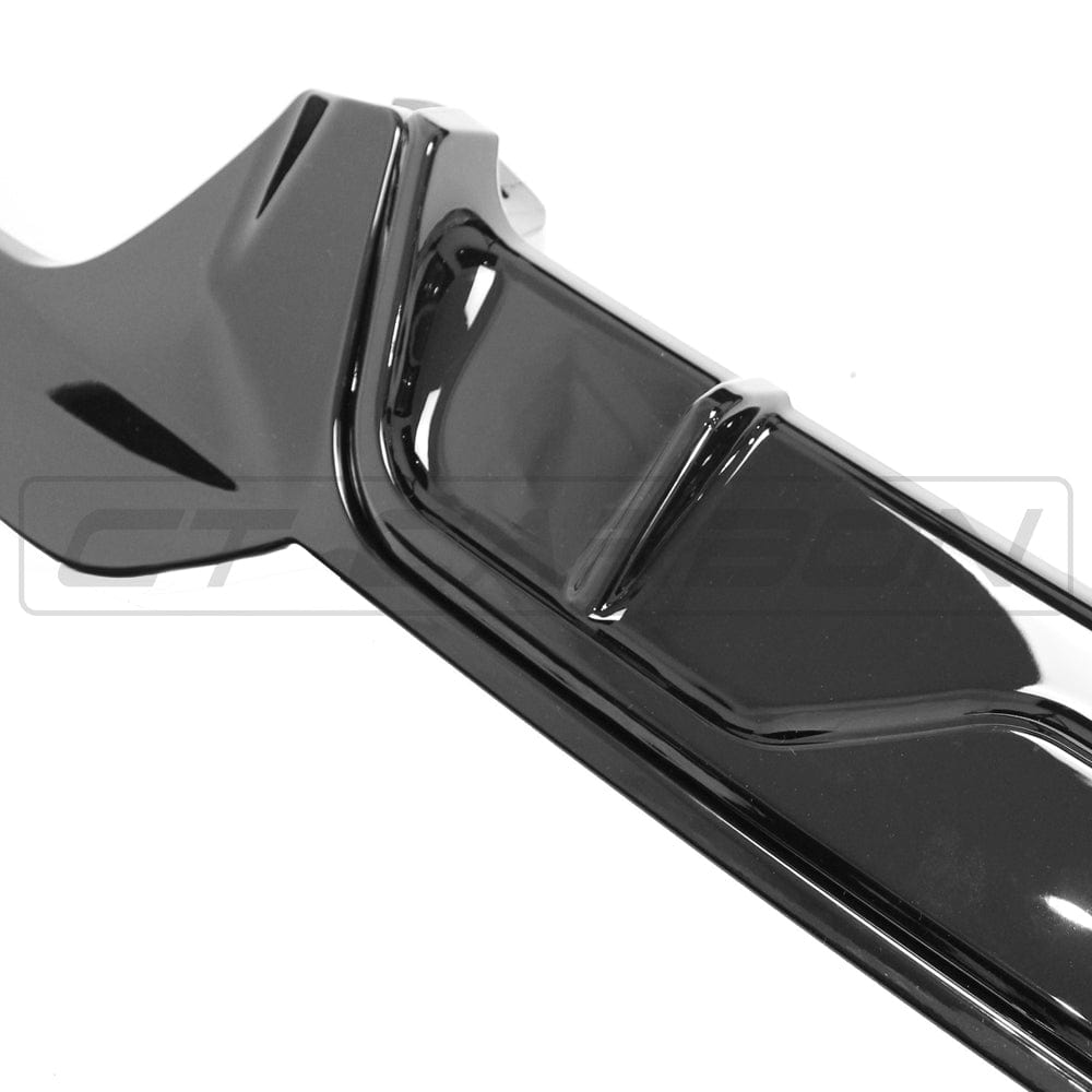 CT CARBON BMW G20/G21 3 SERIES 2019-2022 PRE LCI GLOSS BLACK DIFFUSER - MP STYLE (SQUARE TIPS) | SWISS HOMOLOGATED