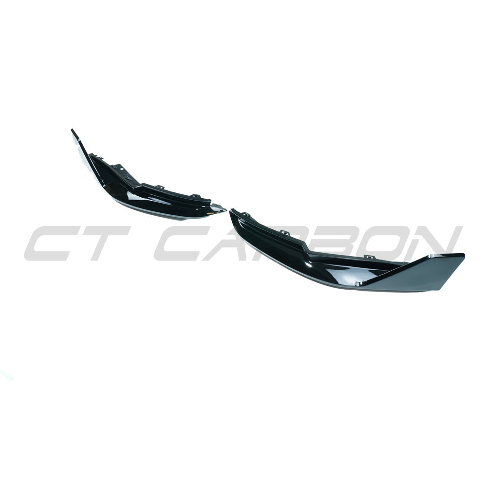 CT CARBON BMW M3 (G80 G81) GLOSS BLACK REAR BUMPER CORNERS | SWISS HOMOLOGATED
