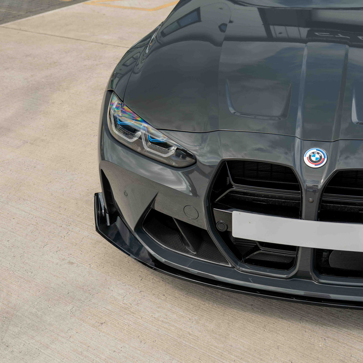 CT CARBON BMW M3 & M4 G80/G81/G82/G83 GLOSS BLACK SPLITTER - CSL STYLE | HOMOLOGATION IN PROCESS