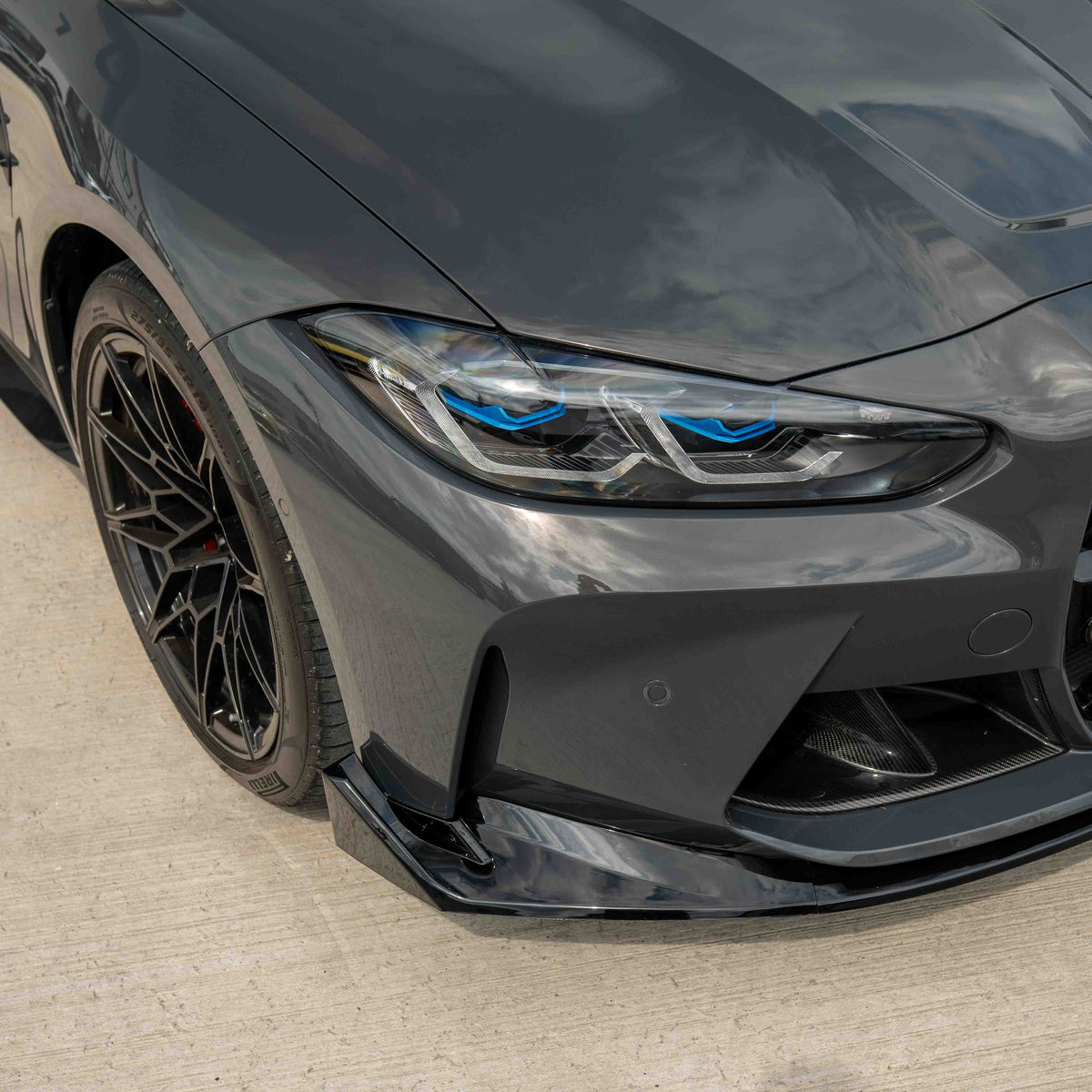 CT CARBON BMW M3 & M4 G80/G81/G82/G83 GLOSS BLACK SPLITTER - CSL STYLE | HOMOLOGATION IN PROCESS