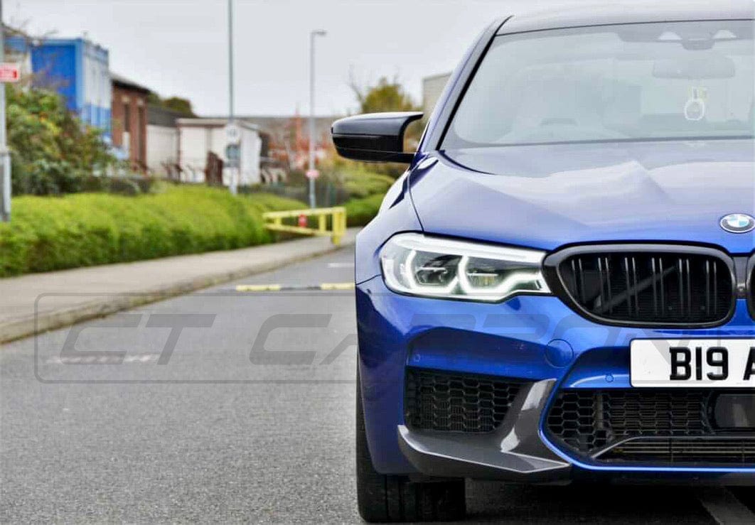 CT CARBON BMW M5 F90 PRE LCI 2017-2020 CARBON FIBRE SPLITTER CORNERS | HOMOLOGATION IN PROCESS