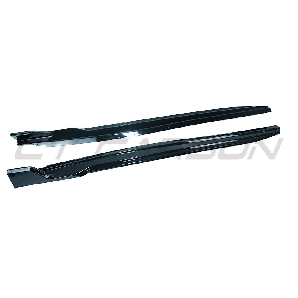 CT CARBON BMW U10 X2 2023+ GLOSS BLACK SIDE SKIRTS | SWISS HOMOLOGATED