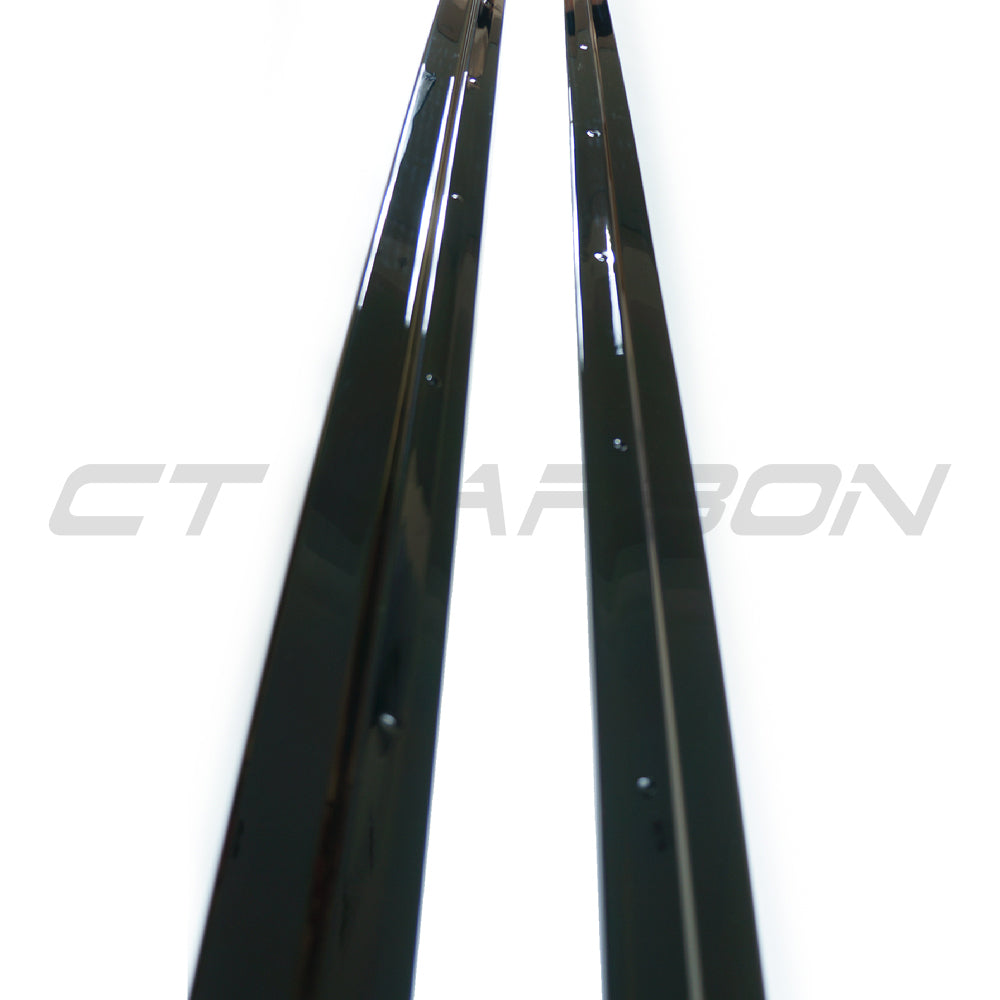 CT CARBON BMW X5 2014-2018 F15 GLOSS BLACK FULL LENGTH SIDE SKIRTS | SWISS HOMOLOGATED