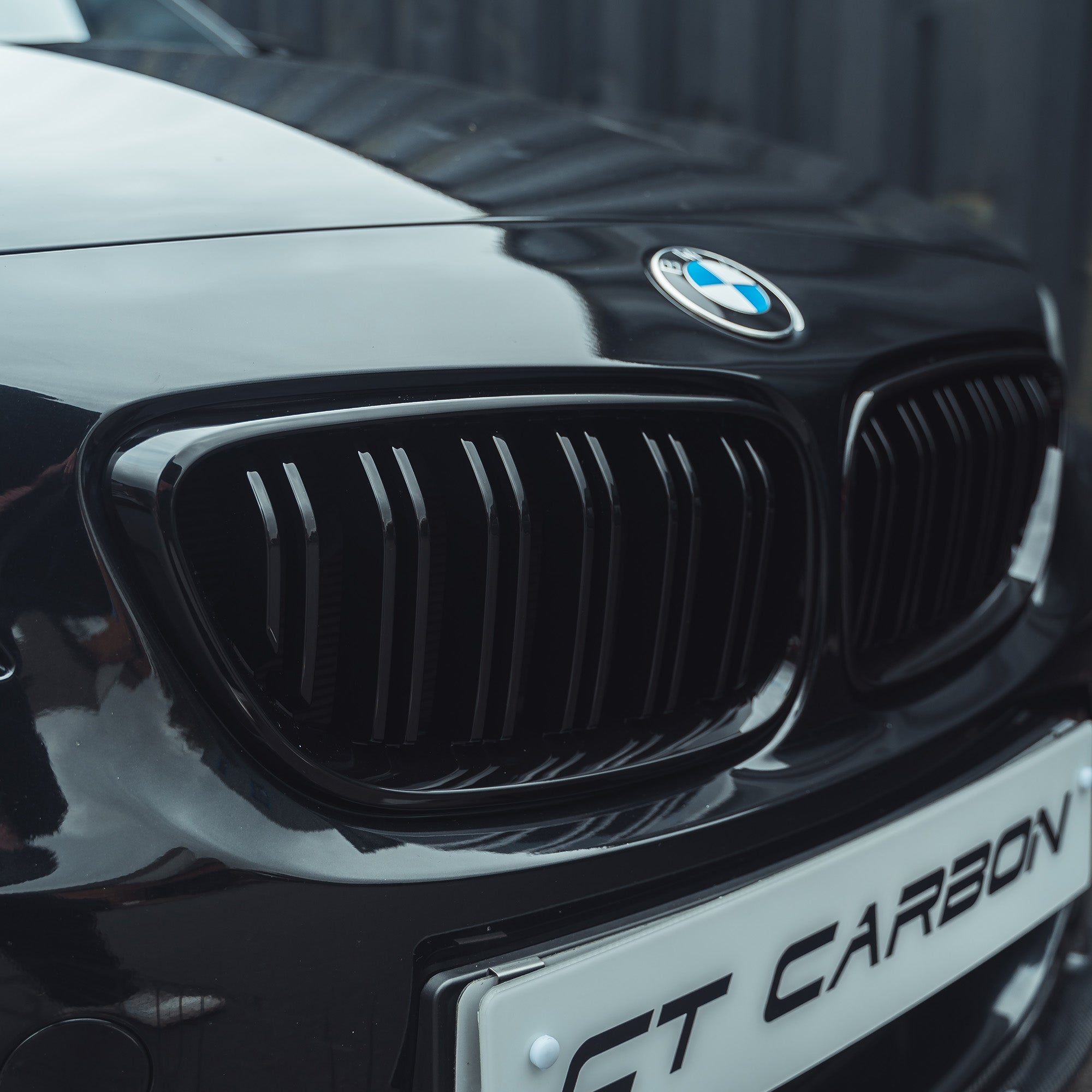 CT CARBON BMW M2 F87 & F22 2 SERIES DOUBLE SLAT BLACK GRILLES | SWISS HOMOLOGATED