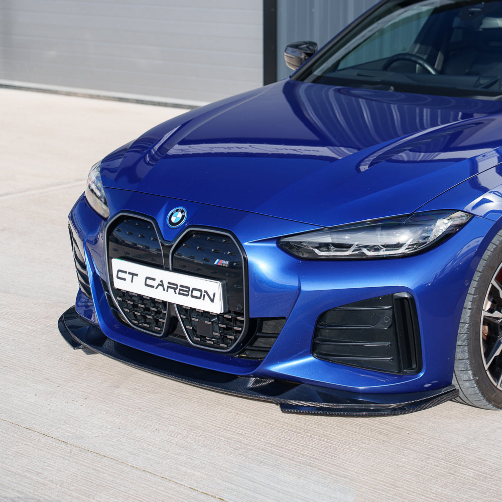 CT CARBON BMW 4 SERIES 2020+ G26 & I4 CARBON FIBRE SPLITTER - V2 | HOMOLOGATION IN PROCESS