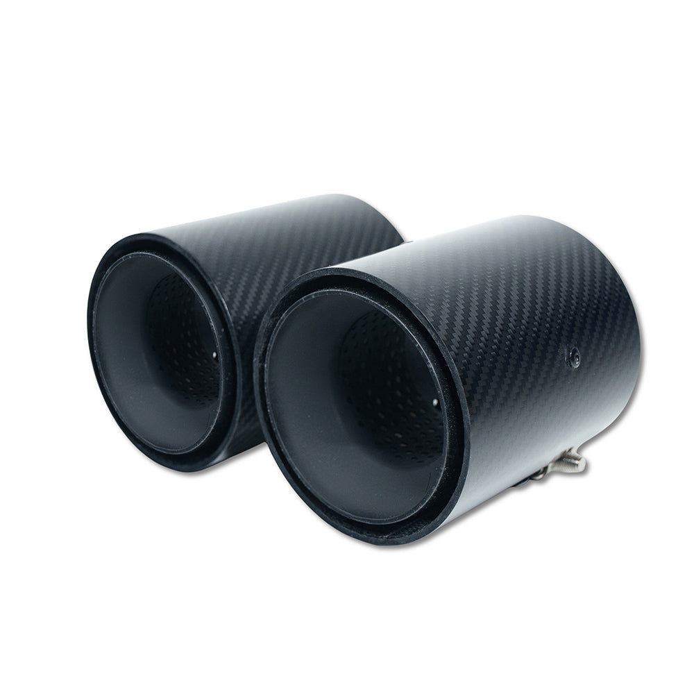 CT CARBON BMW F40/F44 M135i & M235i CARBON FIBRE EXHAUST TIPS - MATTE BLACK (SET OF 2) | SWISS HOMOLOGATED