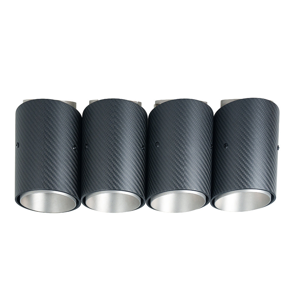 CT CARBON BMW G90/G99 M5 2024+ CARBON FIBRE SLASH CUT EXHAUST TIPS - CHROME | SWISS HOMOLOGATED
