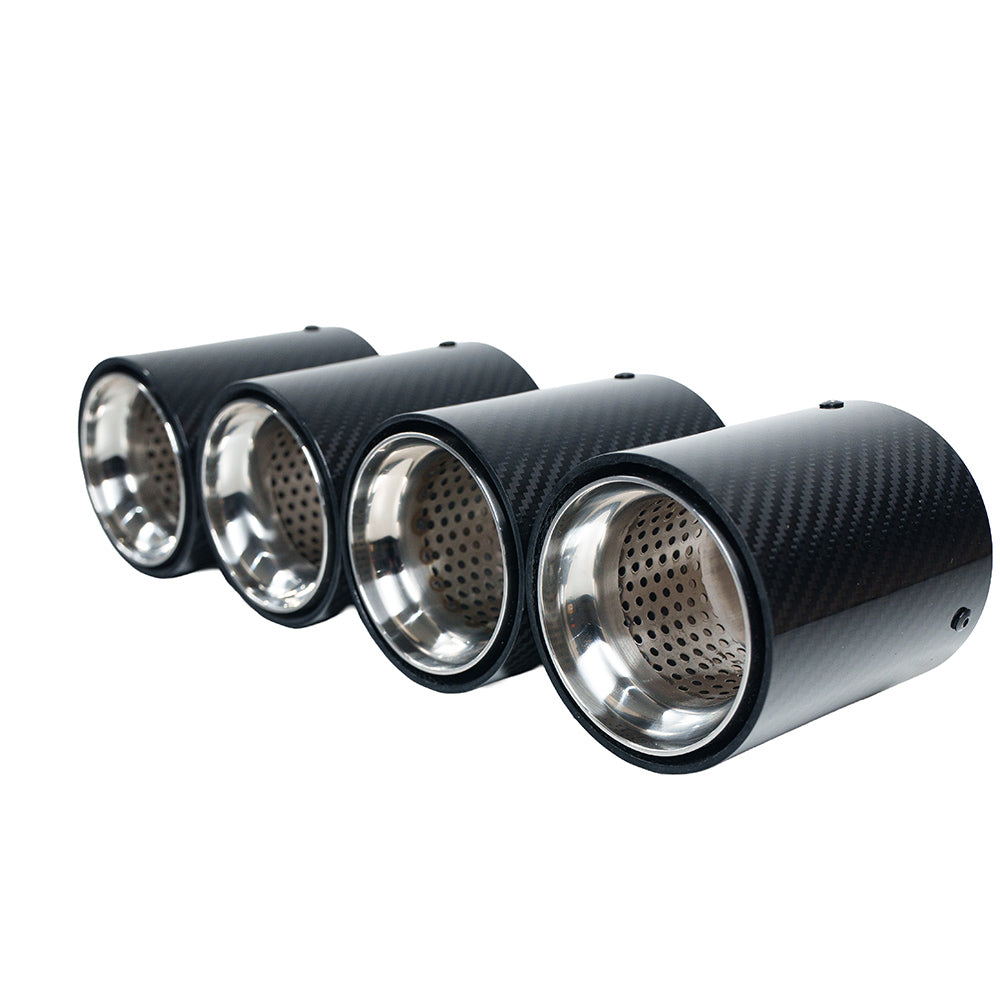 CT CARBON BMW F90/F92 M5/M8 CARBON FIBRE EXHAUST TIPS - CHROME X4 | SWISS HOMOLOGATED