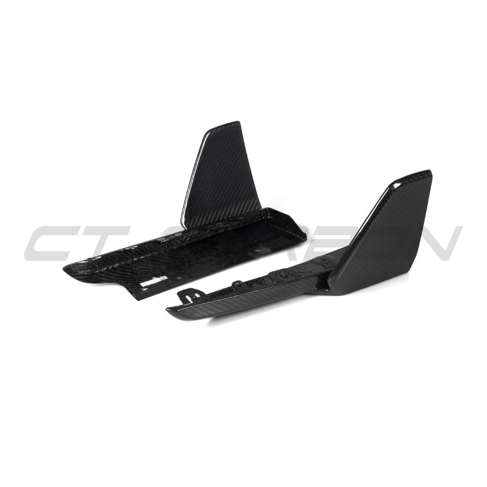 CT CARBON BMW G05 X5 2019+ PRE LCI M SPORT CARBON FIBRE REAR BUMPER CORNERS | SWISS HOMOLOGATED