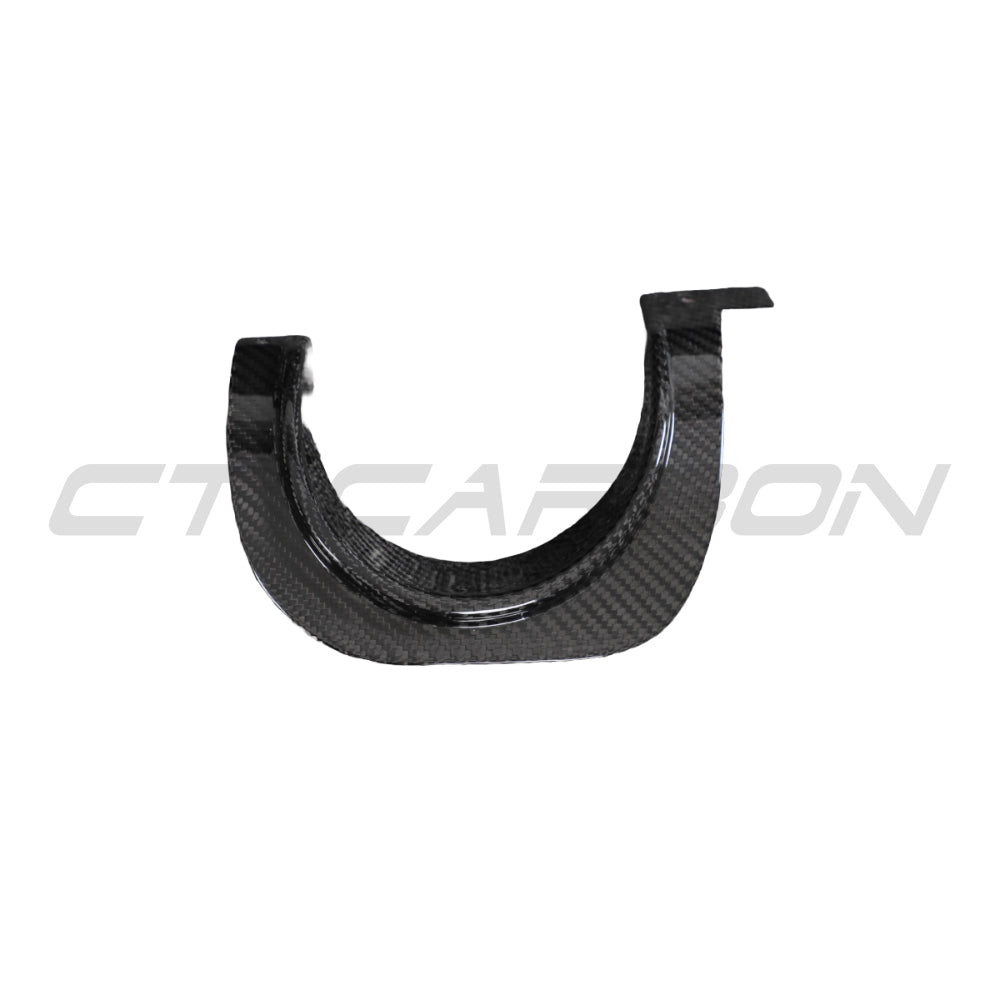 CT CARBON TOYOTA SUPRA A90 2019+ CARBON FIBRE EXHAUST TRIM COVER | SWISS HOMOLOGATED