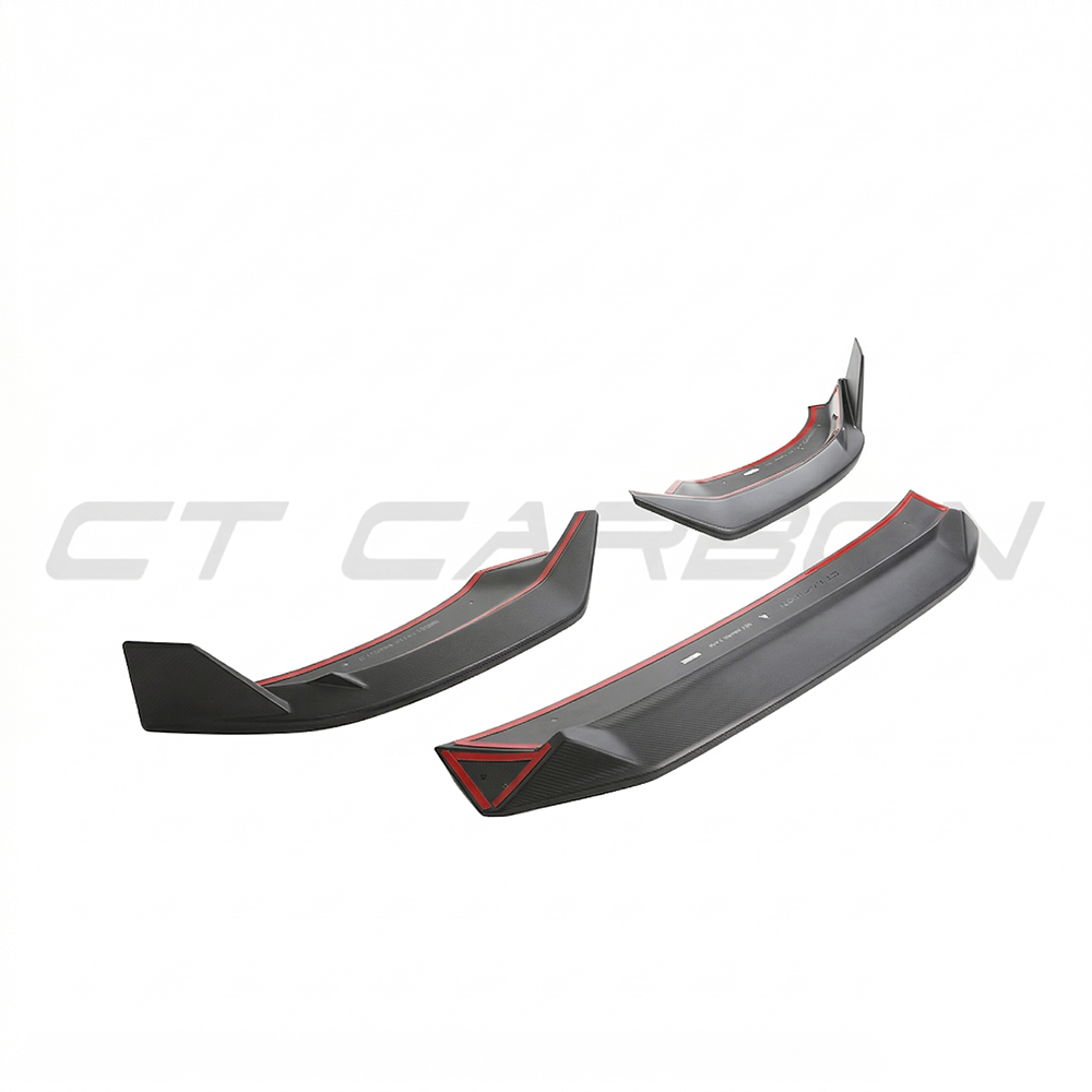 CT CARBON AUDI RSQ8 2020-2025 MATTE CARBON FIBRE FRONT SPLITTER - CT DESIGN | HOMOLOGATION IN PROCESS