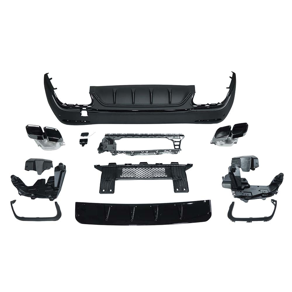 CT CARBON MERCEDES X254 GLC 2023+ REAR DIFFUSER WITH TIPS | SWISS HOMOLOGATED
