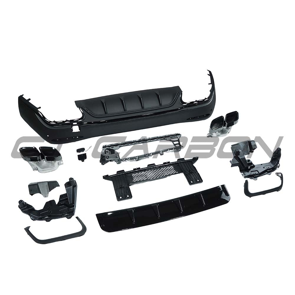 CT CARBON MERCEDES X254 GLC 2023+ REAR DIFFUSER WITH TIPS | SWISS HOMOLOGATED