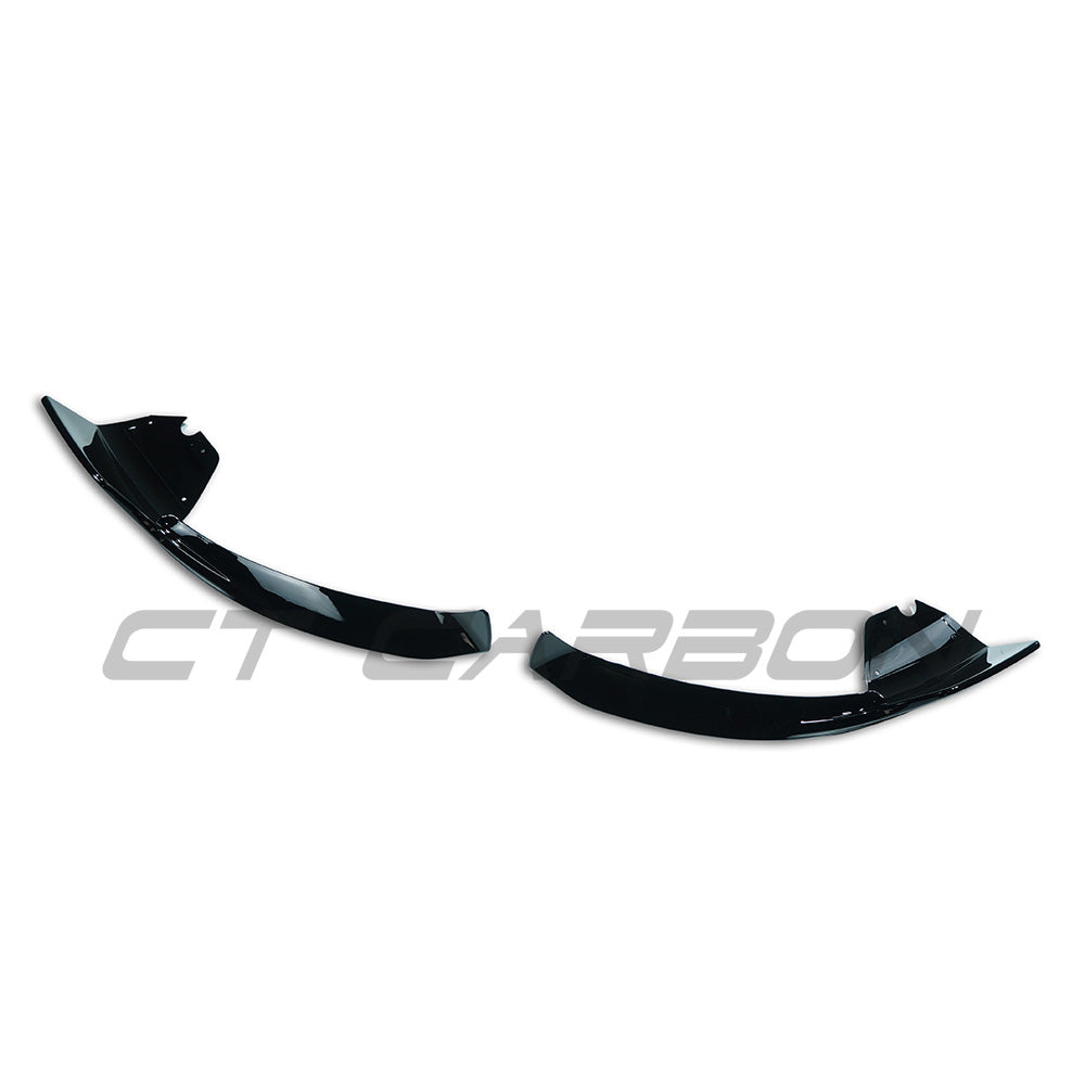 CT CARBON MERCEDES-BENZ W177 A-CLASS 2019-2023 GLOSS BLACK FRONT SPLITTER - V1 | HOMOLOGATION IN PROCESS