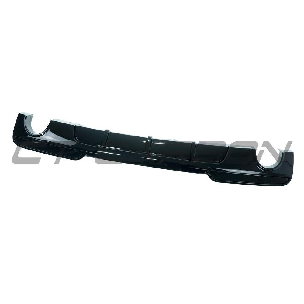 CT CARBON BMW 5 SERIES F10 GLOSS BLACK DUAL EXIT DIFFUSER - V1 | SWISS HOMOLOGATED