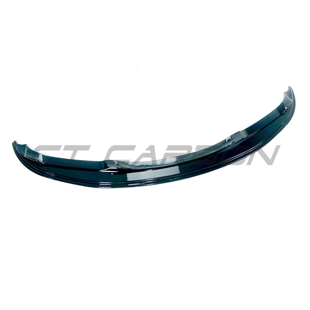 CT CARBON BMW E90/E91 3 SERIES PRE-LCI 2004-2009 GLOSS BLACK FRONT SPLITTER - V6 | HOMOLOGATION IN PROCESS