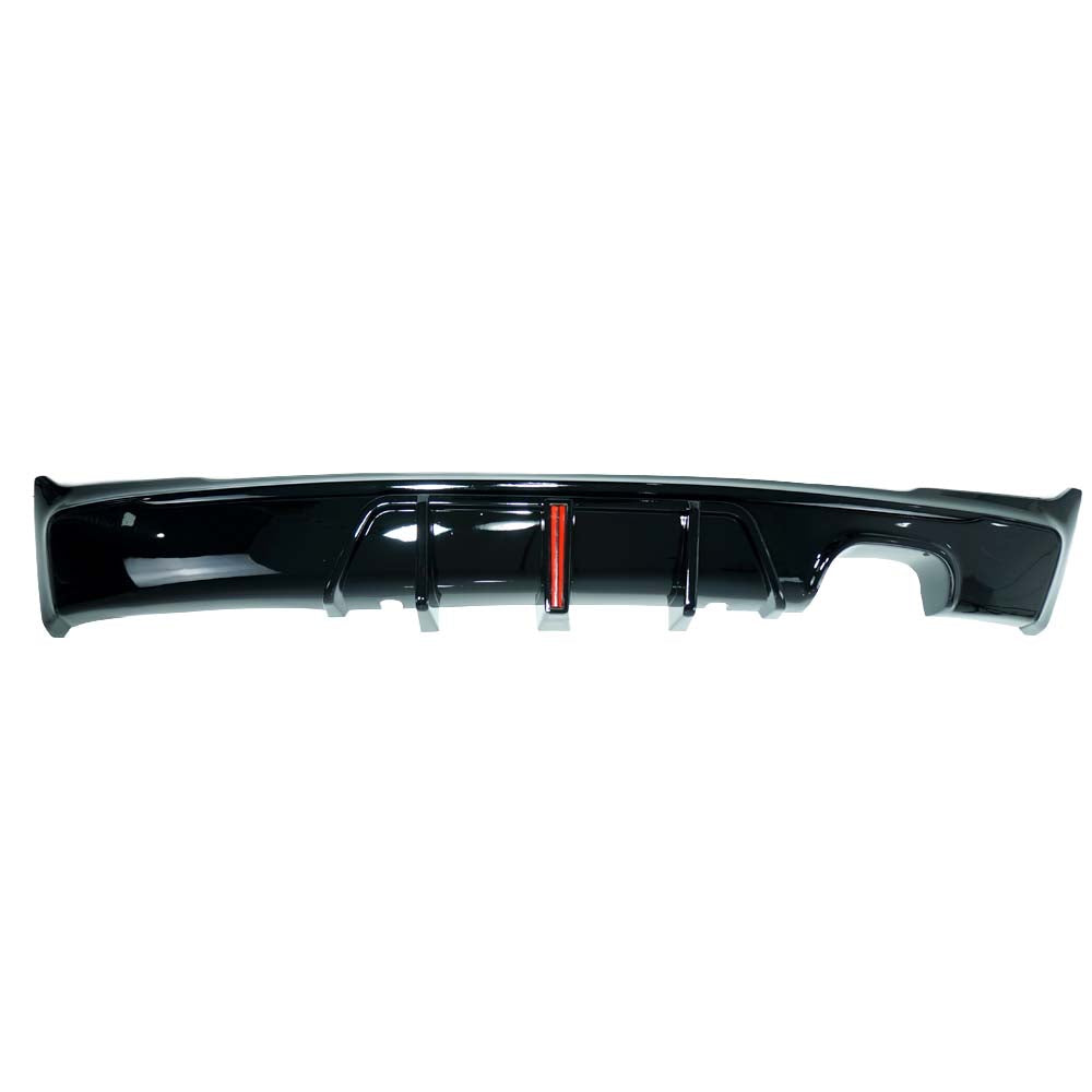 CT CARBON BMW F22/F23 2 SERIES 2014-2020 GLOSS BLACK LED TWIN LEFT DIFFUSER MP STYLE | SWISS HOMOLOGATED