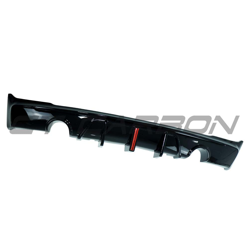 CT CARBON BMW F22/F23 2 SERIES 2014-2020 GLOSS BLACK DUAL EXHAUST DIFFUSER MT STYLE | SWISS HOMOLOGATED