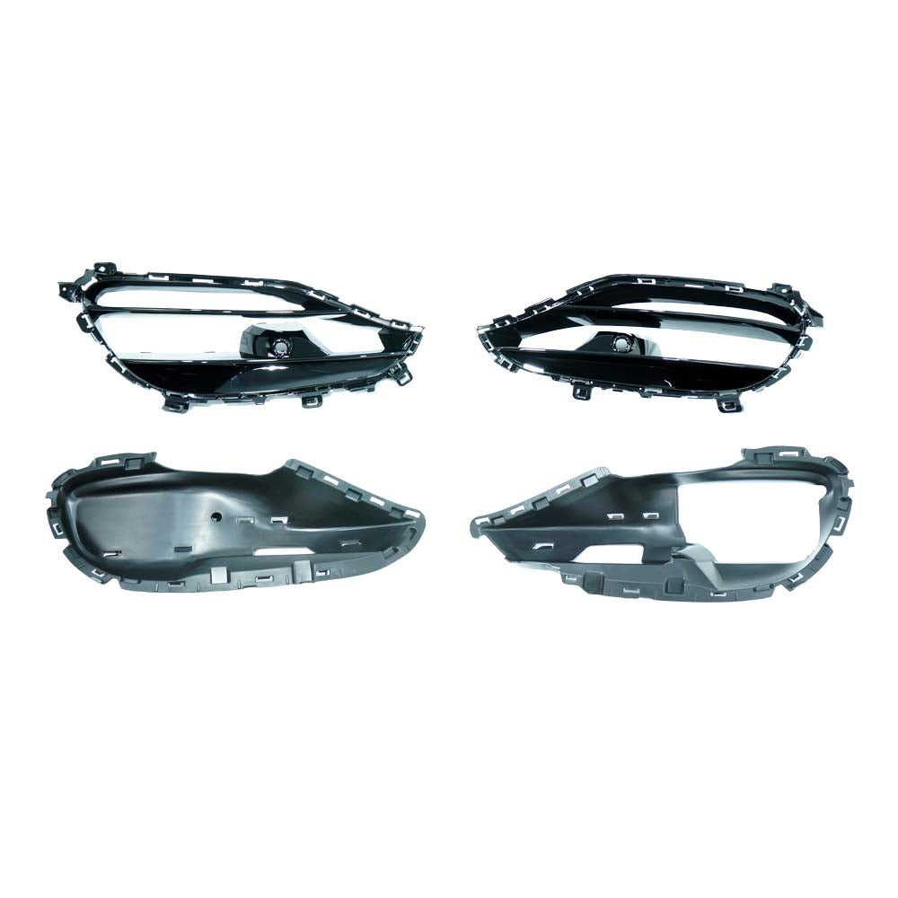 CT CARBON MERCEDES A-CLASS W176 (FACELIFT) 2015-2018 GLOSS BLACK FRONT BUMPER VENTS | HOMOLOGATION IN PROCESS