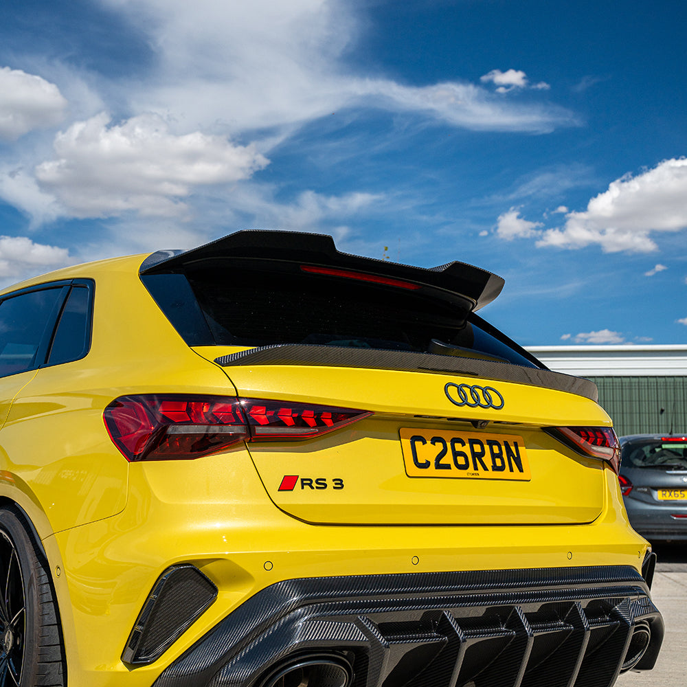 CT CARBON SPOILER AUDI S3/RS3 8Y 22+ SPORTBACK - CT V2 | SWISS HOMOLOGATED