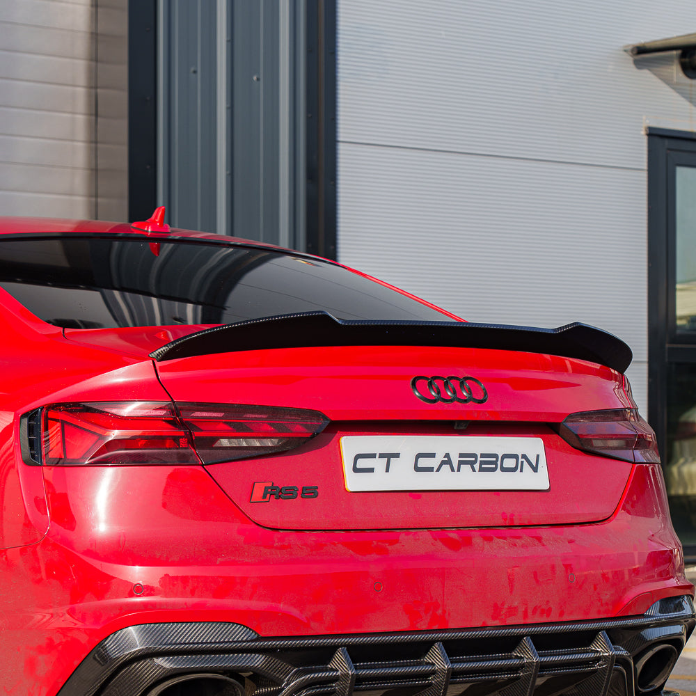 CT CARBON AUDI A5/S5/RS5 B9.5 COUPE 2016-2025 CARBON FIBRE SPOILER - CT DESIGN | SWISS HOMOLOGATED