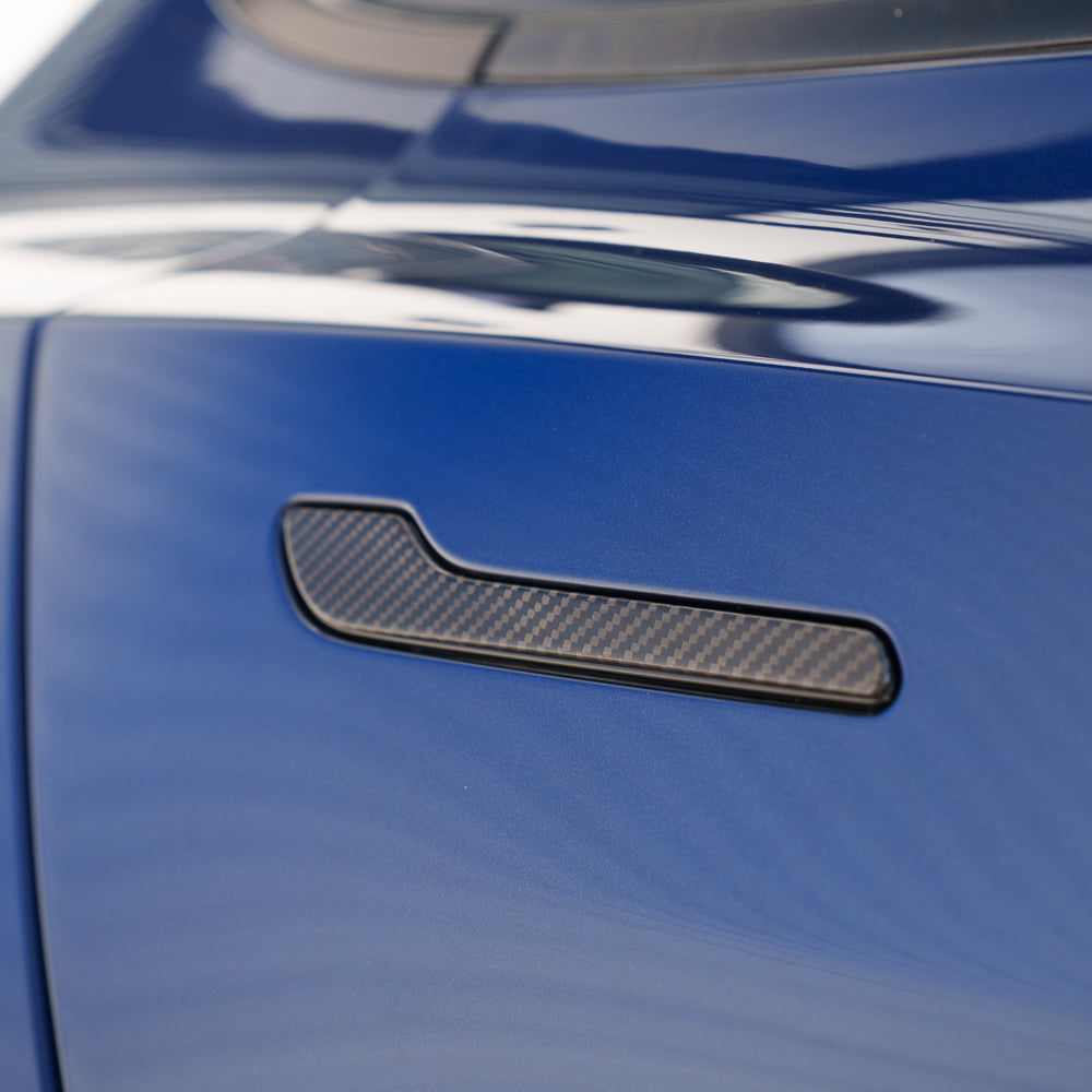 CT CARBON TESLA MODEL 3 & Y 2017+ CARBON FIBRE HANDLE COVERS | SWISS HOMOLOGATED