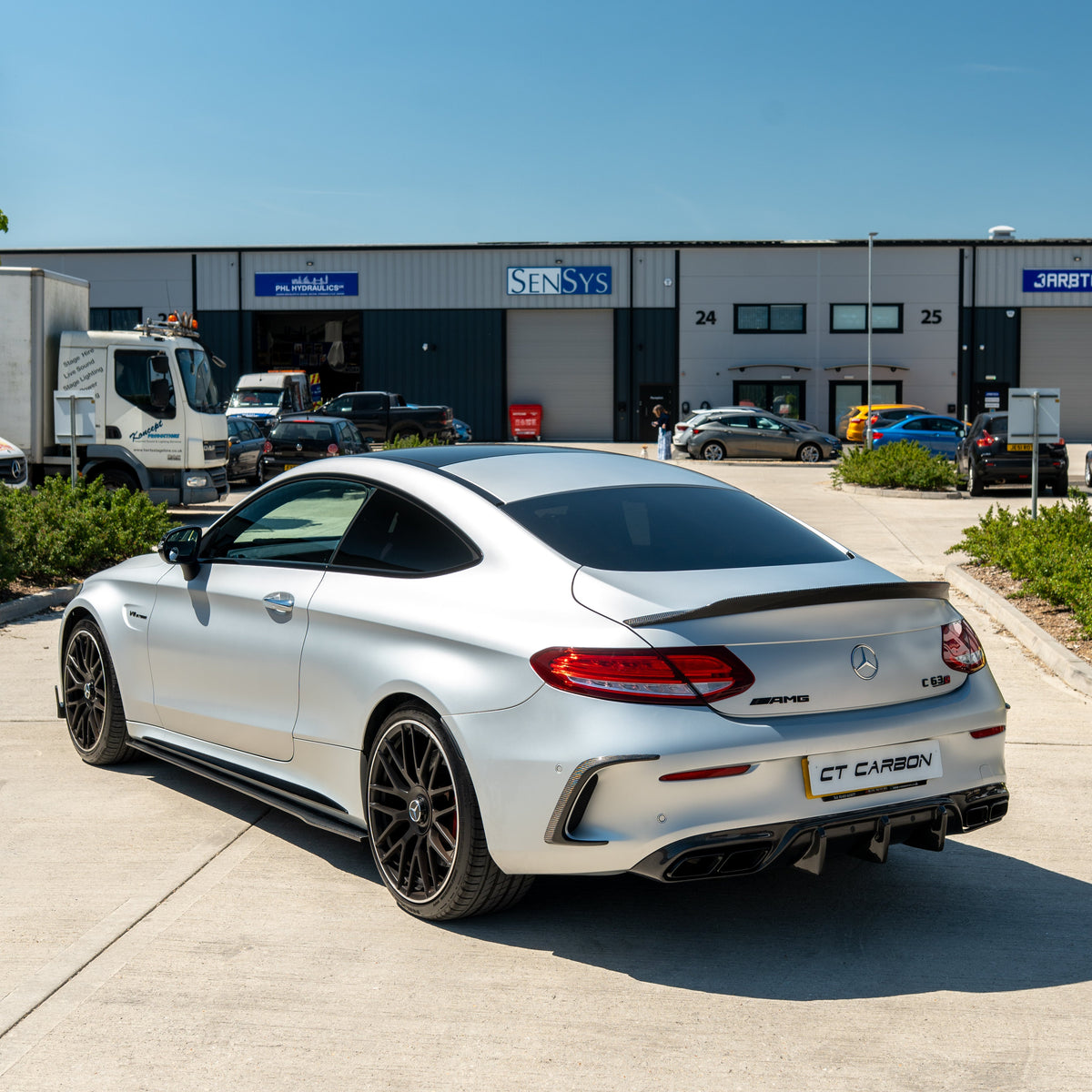CT CARBON MERCEDES W205 C63 & C63 COUPE 2DR CARBON DIFFUSER - V1 | SWISS HOMOLOGATED