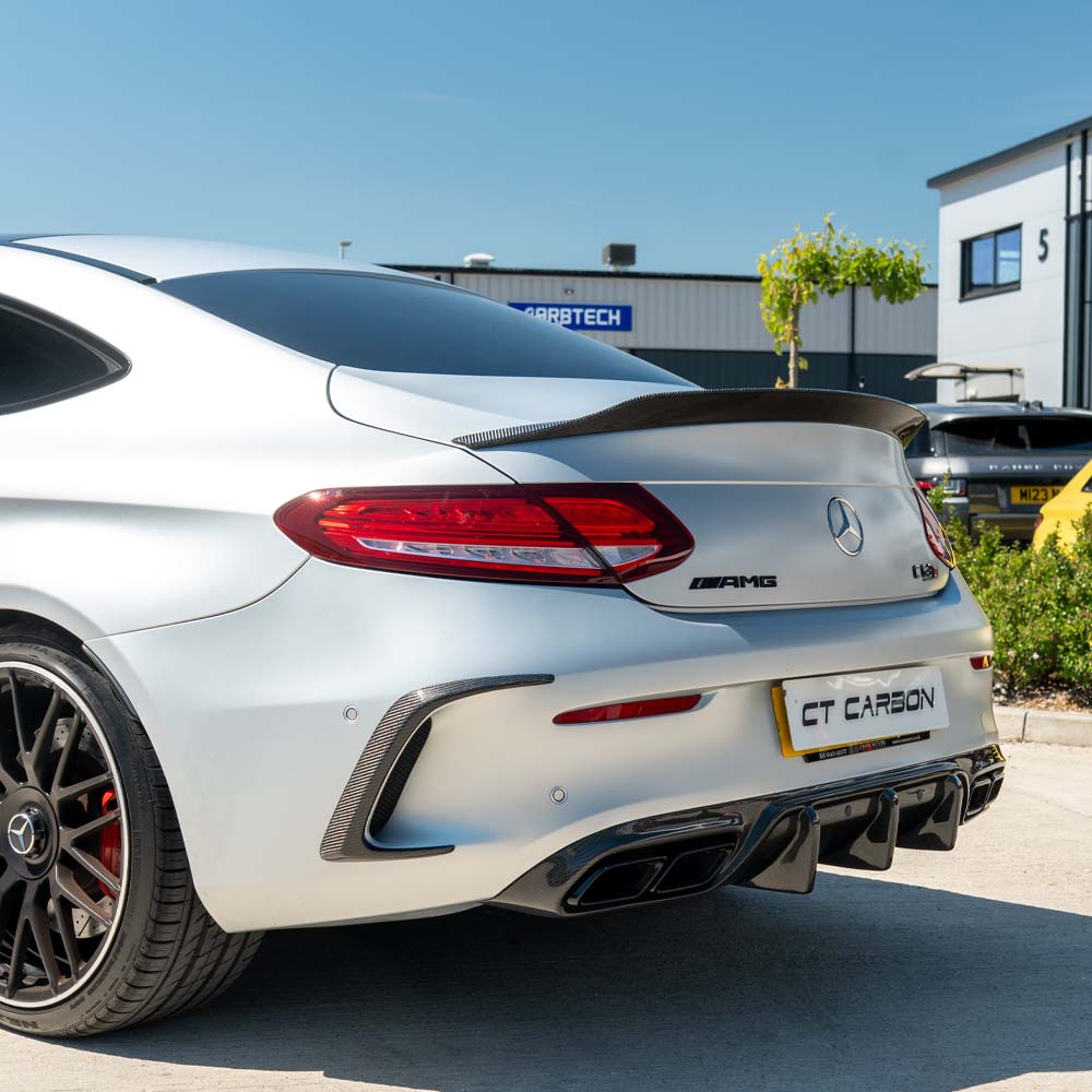 CT CARBON MERCEDES C63/C63S W205 COUPE 2015-2021 CARBON SPOILER - V1 | SWISS HOMOLOGATED
