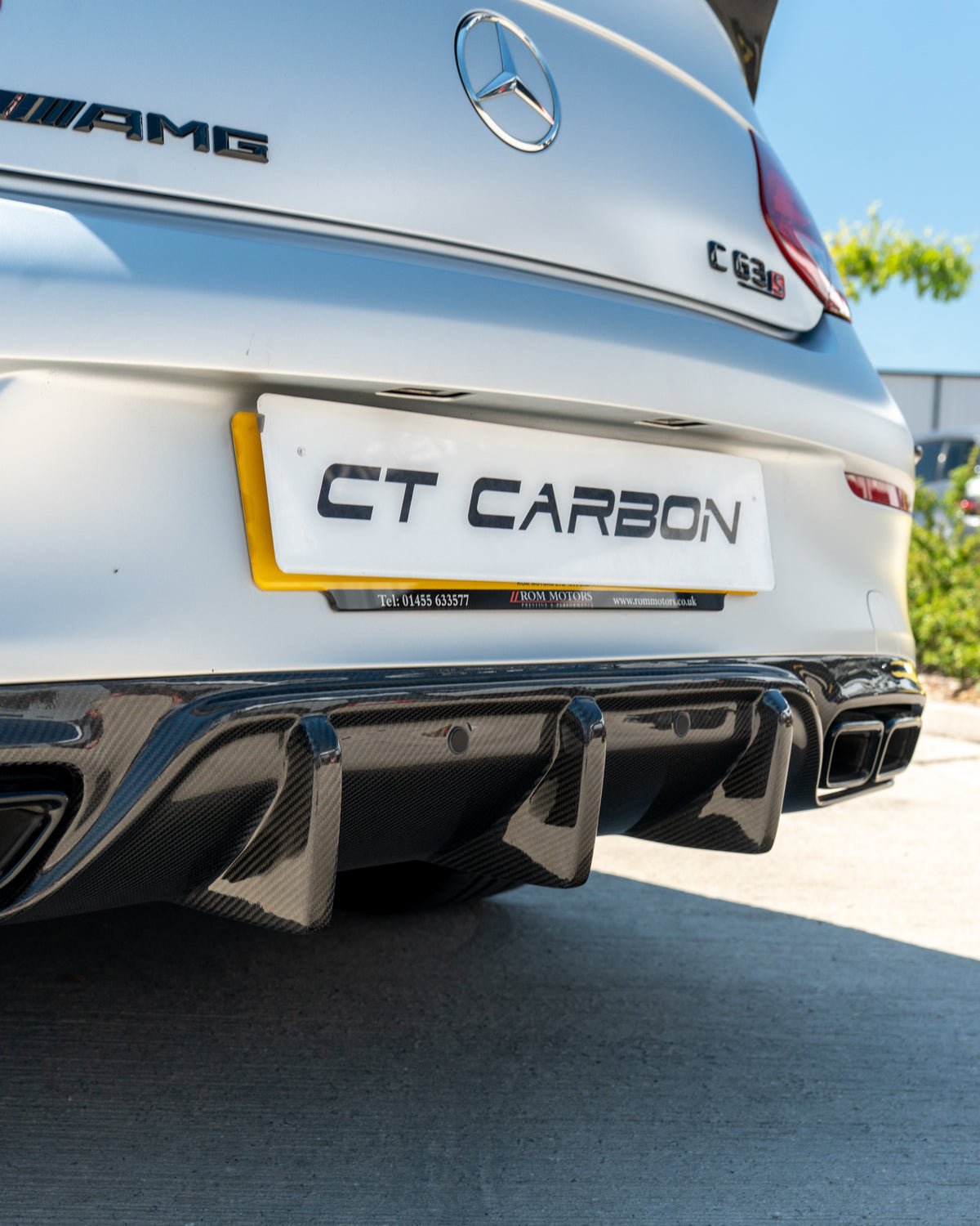 CT CARBON MERCEDES W205 C63 & C63 COUPE 2DR CARBON DIFFUSER - V1 | SWISS HOMOLOGATED